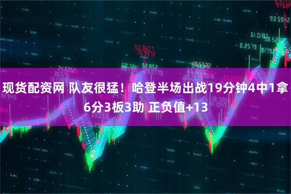现货配资网 队友很猛！哈登半场出战19分钟4中1拿6分3板3助 正负值+13